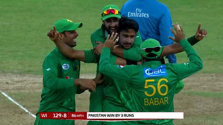 #PakistanZindabad 
Brilliant stuff #HasanAli 😊👍
What a win for #teamPakistan mashaAllah 😊
MOTM  #ShadabSuperStarKhan 😎💪👍

#PAKvsWI #T20i