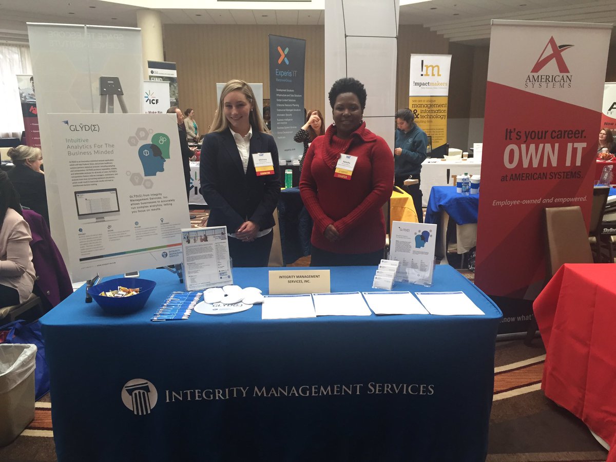 integritym_inc's tweet image. IntegrityM is at the @WITWomen Spring #JobFair @SheratonTysons!We are looking for an  #rprogrammer #productmanager and #fullstackdeveloper