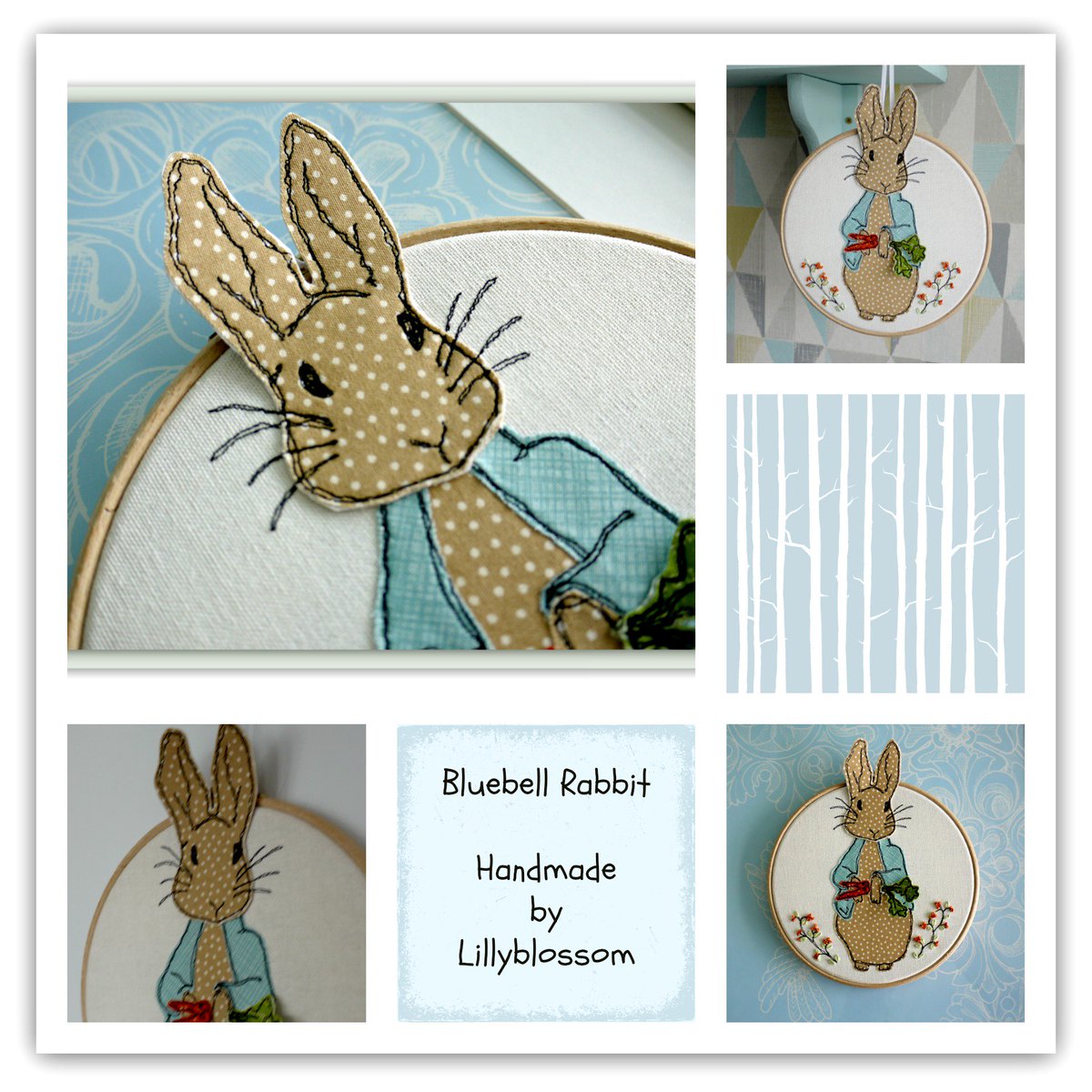 LillyBlossom's tweet photo. https://t.co/M9OflOkMBy
#bluebell #rabbit #easter #beatrixpotter #carrots #madeincheshire #sochester #embroidery #bunny #nursery #newbaby https://t.co/rgjWYiUX9o