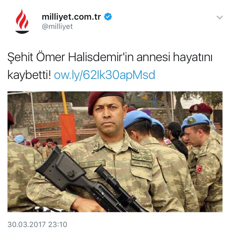 Nur içinde yat anacım.
Kavuştun kahraman oğluna
