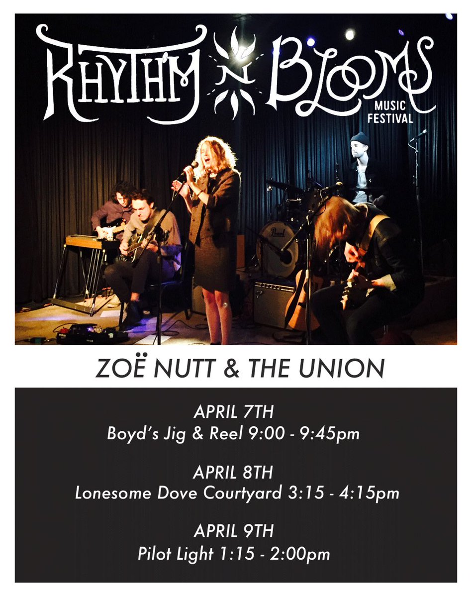 ZoeNutt's tweet photo. NEXT WEEKEND! Playing @RhythmNBlooms w/ #TheUnion (aka my awesome band)
#rhythmnbloomsfest2017 #ZoëNuttAndTheUnion #LikeYouAlbum #knoxrocks https://t.co/7Oj67FO5nT