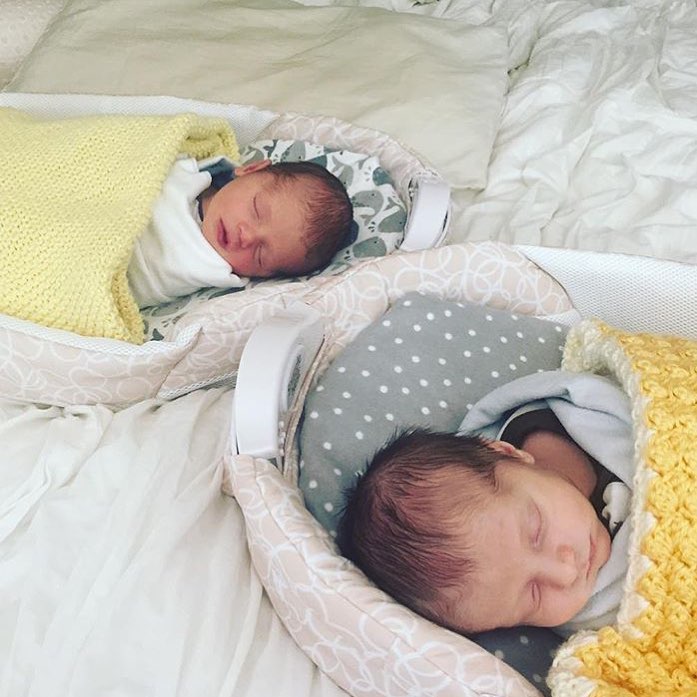 babydelightinc's tweet photo. How cute are these two twinning in their #snugglenest? Moms gets a little break while the babies are sleeping. #babydelight #sleepingbaby https://t.co/XjXbW0N0e2