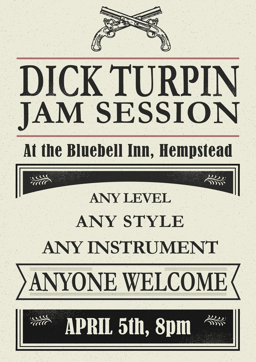 Come to play/hear some #music at our #jam session. #Essex #pub. First Wednesday of every month