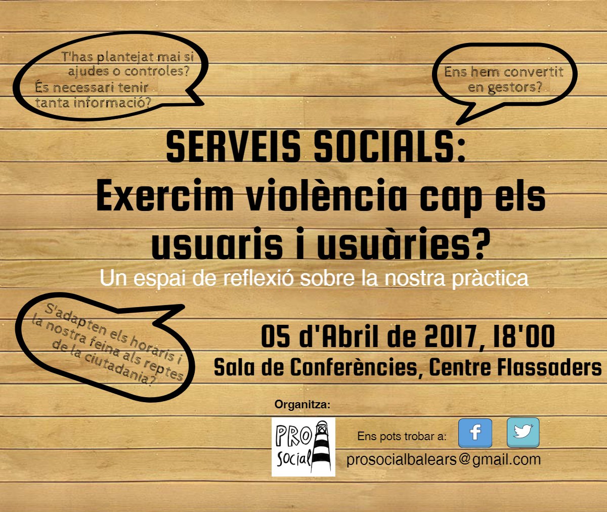 assocprosocial's tweet photo. Vos animau a debatre sobre la nostra pràctica professional? https://t.co/QgBSHE1YxA