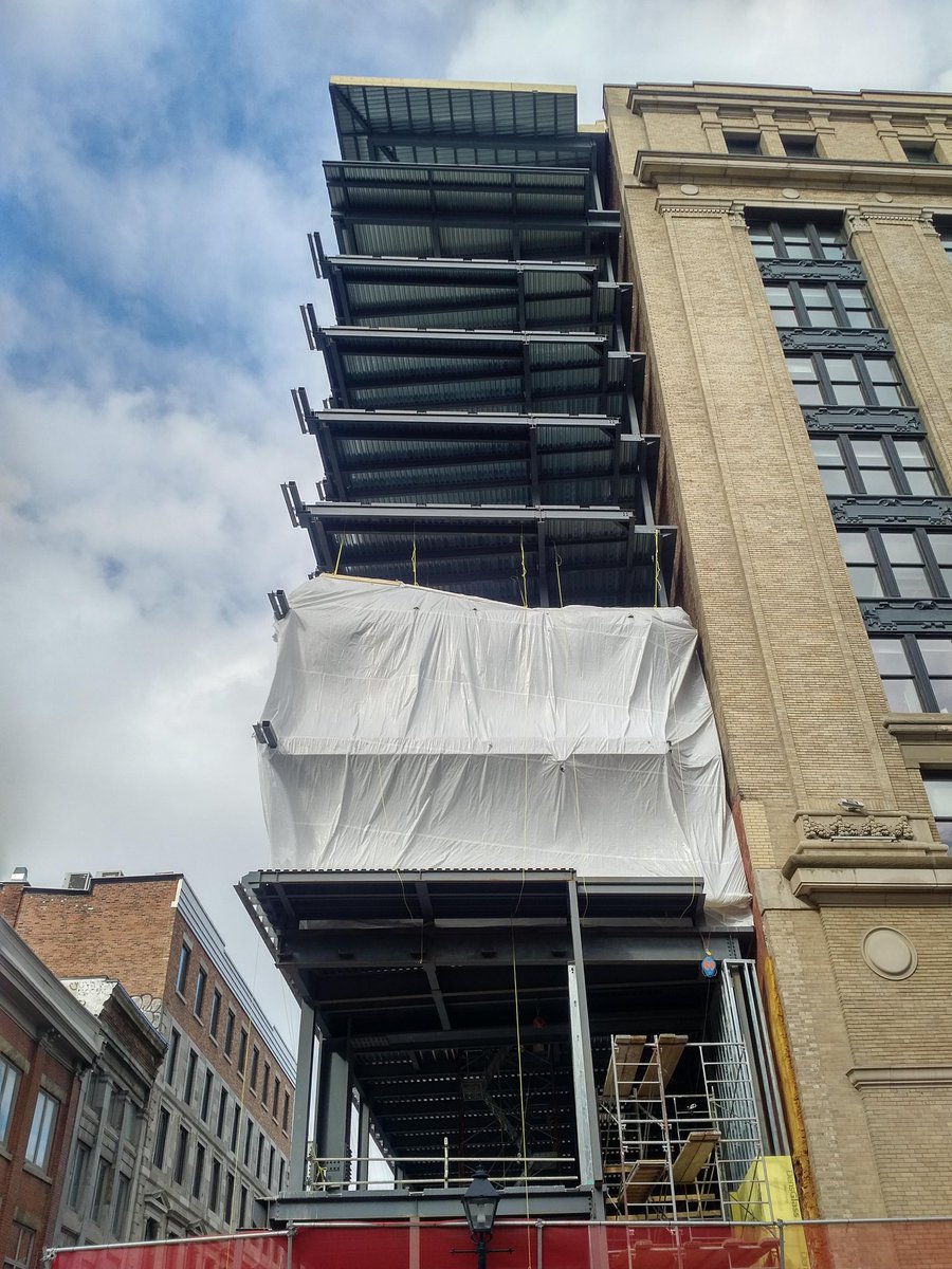 MLauzon_LAAB's tweet image. Our miniskyscraper going up on 409 McGill street in #montreal #lemay #lemayLAB