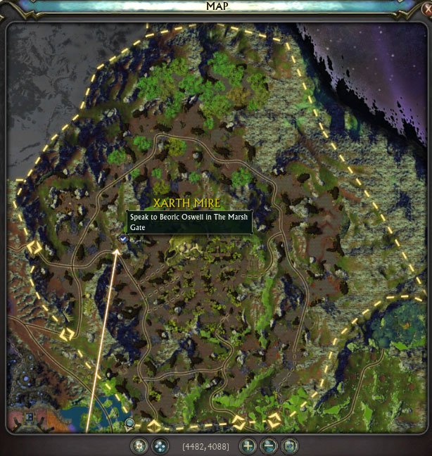 Riftgame's tweet image. Beoric Oswell (in Xarth Mire) is a slippery dude and still not on maps until next patch - please help us pass this map on for now! ^BR