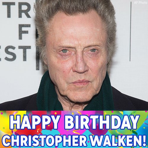 Happy 74th birthday to the great Christopher Walken! 