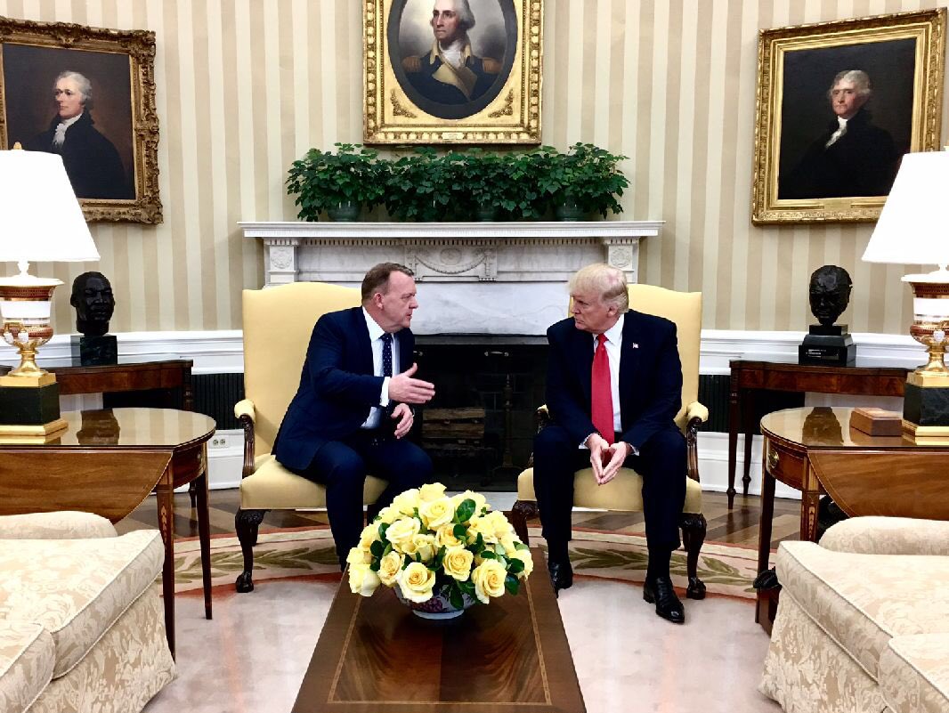 larsloekke's tweet photo. Thank you for a constructive meeting about strengthening the ties between our two countries @POTUS #WhiteHouse https://t.co/okBfYIpzgX