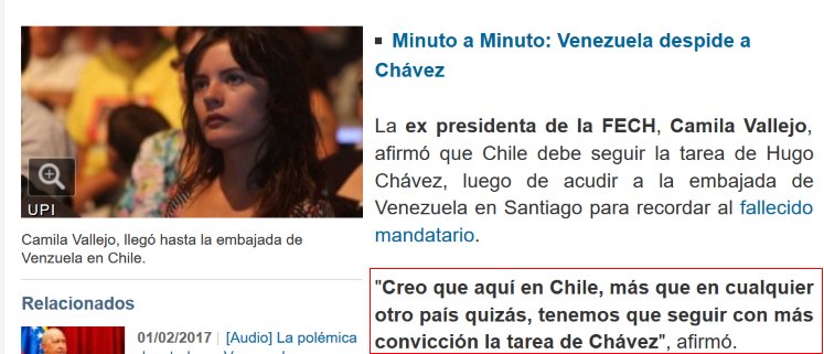AlephEdu's tweet photo. a propósito de Venezuela, recuerde estas palabras de @camila_vallejo y tome nota para las próximas elecciones https://t.co/dUXZ732IwN