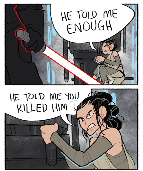 going through old stuff and this is definitely the best #starwars comic i ever made. its all been downhill from here 