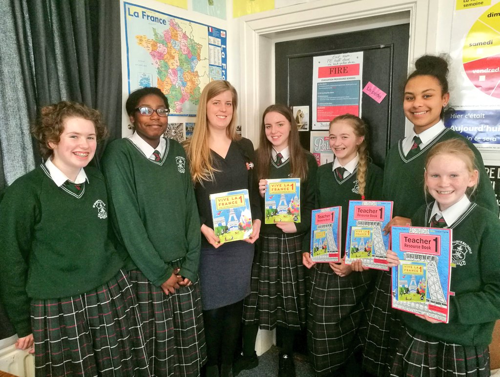 News_St_Marys_B's tweet photo. Congratulations to Ms. O' Regan on the publication of her new French Book for the Junior Cert - Vive La France @FranceinIreland @nearfm https://t.co/AMU35AqZqm