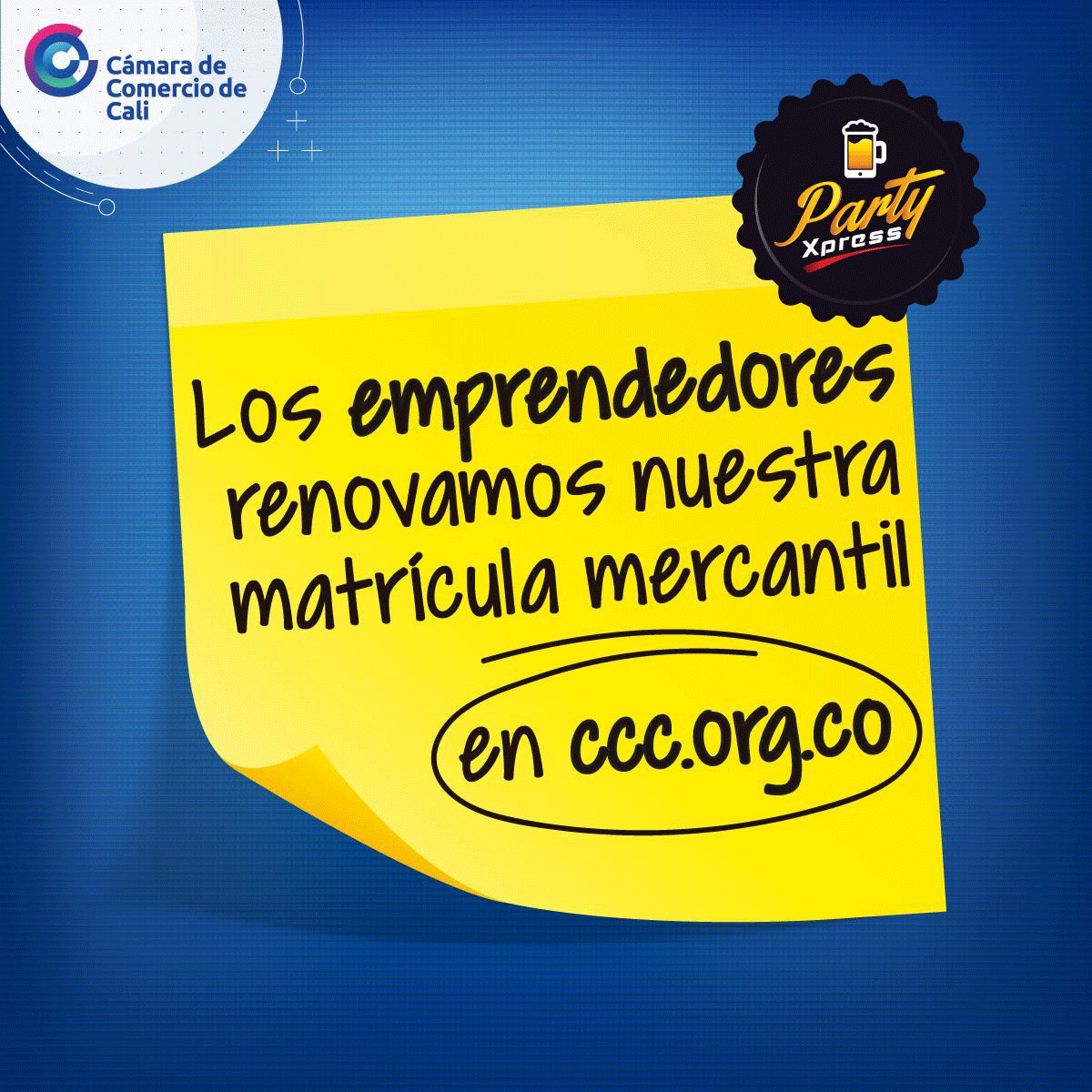 InPartyXpress's tweet photo. Con la @camaracali los emprendedores seguimos creciendo. Por eso renovamos antes del 31 de marzo. Renueva tú también https://t.co/NKf4nP8snt https://t.co/HXqtk2fVuK