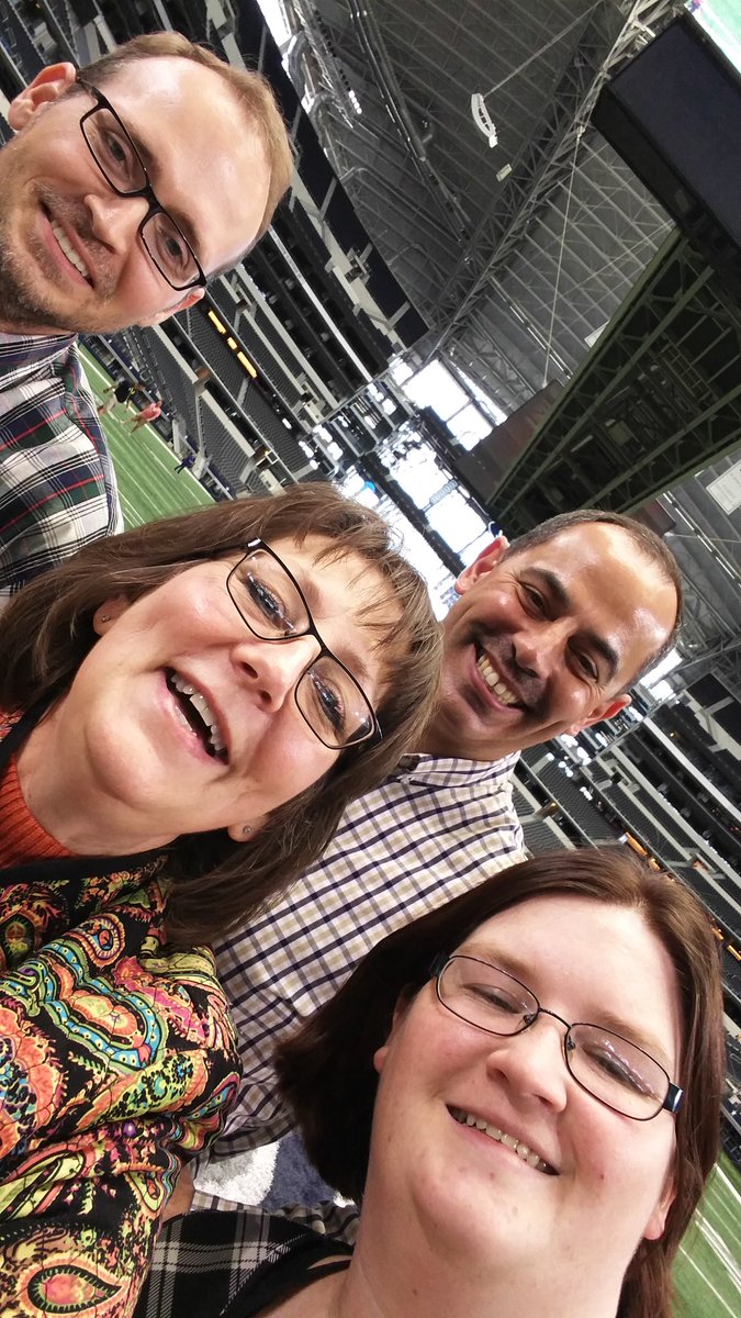 ECU VUB team at NAVUB networking event at AT&amp;T stadium today