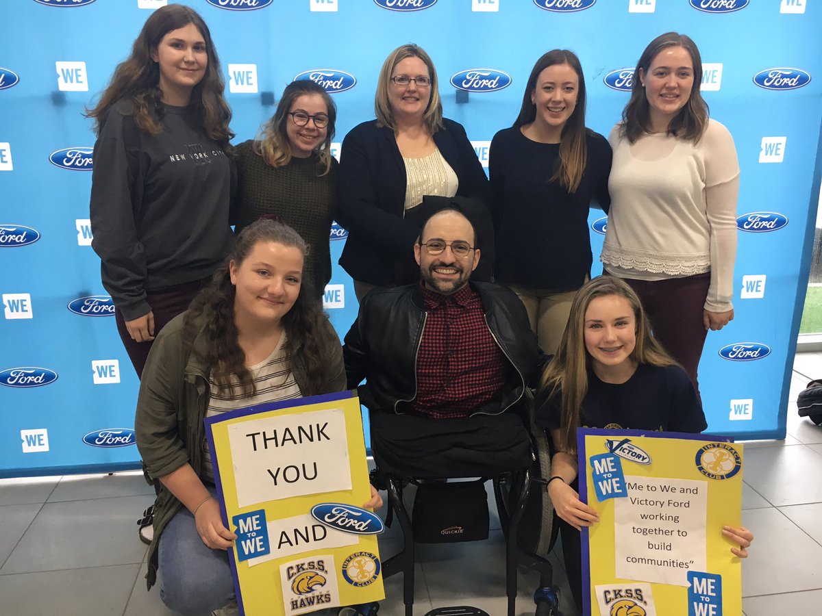 The Interact Club students of CK got recognized today by Me to We and the CEO of Ford for their support in We Scare Hunger campaigns!!