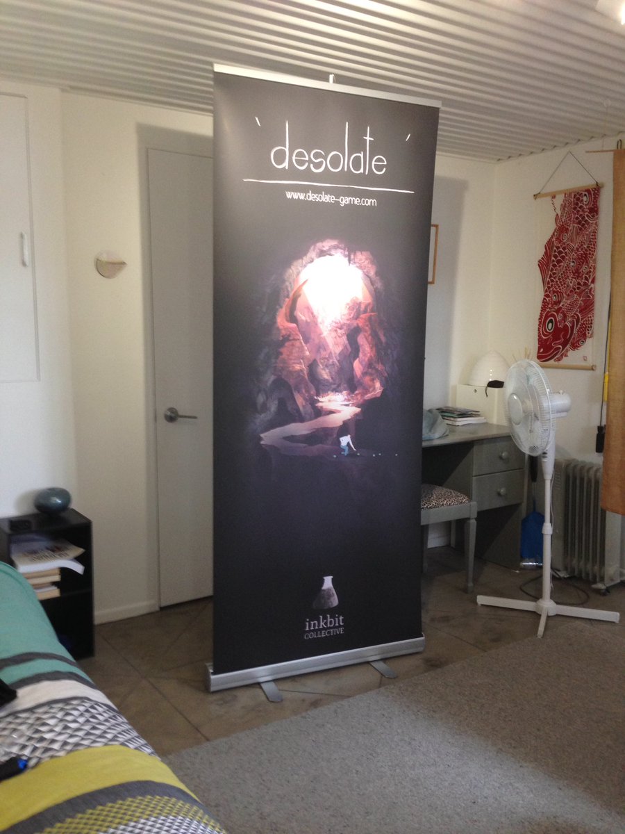 ElliotCollis's tweet photo. First pull up I've done just arrived, thanks Rickard from @TheVisiontrick for the the artwork. #gamedev https://t.co/skZBRqsux8