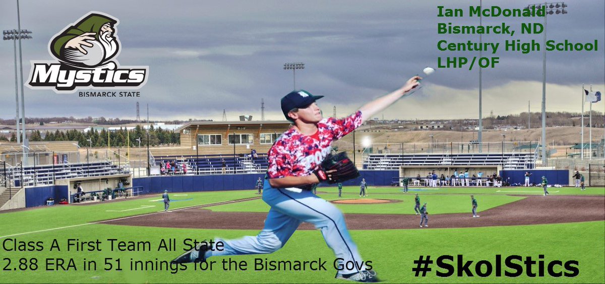 MysticsBaseball's tweet photo. Welcome to the @BSCMystics Family! @imcdonald12 https://t.co/i6NotTR8wp
