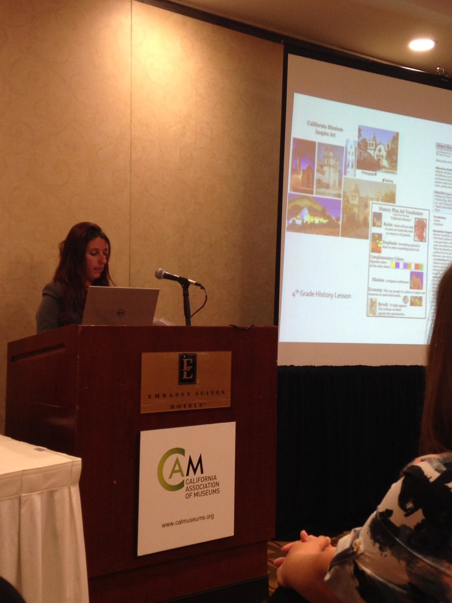 Sabrendasays's tweet photo. Caryn Marsella. Art education director at @RAMriverside talking about our award winning art education program and rockin it at #camconf https://t.co/hmtvaBwlKO