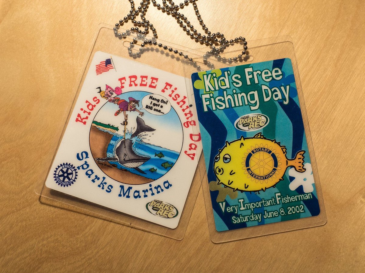 Are you ready for Kids Free Fishing Day? Check out these passes that we used back in 2002!  June 10, 2017 at the Sparks Marina.