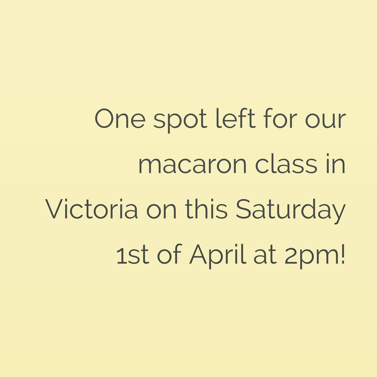 BonMacaronVic's tweet image. Pop into our shop or give us a call to sign up! Tel.: 778-265-0850 #macaronclass #macaron