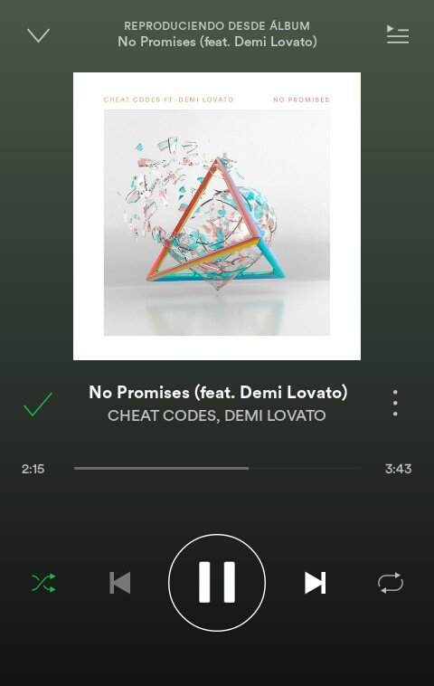 Lovaticpiola's tweet photo. AMO AMO, ADORO, UNA DE LAS MEJORES COLABORACIONES @CheatCodesMusic @ddlovato #nopromisestomorrow #nopromises #BuyNoPromisesOnItunes https://t.co/TejRhYK17A