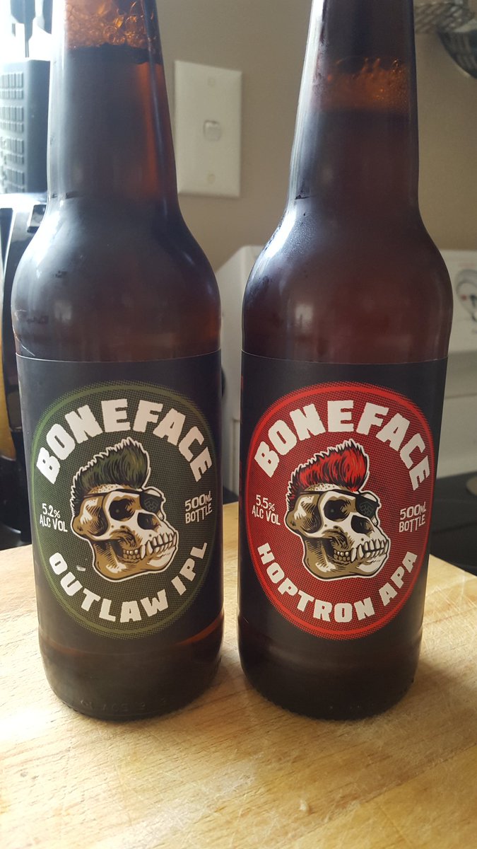 About to crack into these 2 tasty new beers for Friday drinks. 🍻 <a href="/BonefaceBrewer/">Boneface Brewing Co.</a>
