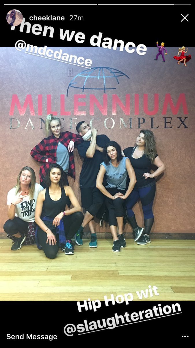 milliejane18's tweet photo. Via @lanecheek Instagram story. They went to #PrevailBoxing π₯ & @MDCDANCEMIAMI with @slaughteration ππΌπΊπ» https://t.co/RmEEmlcVz3