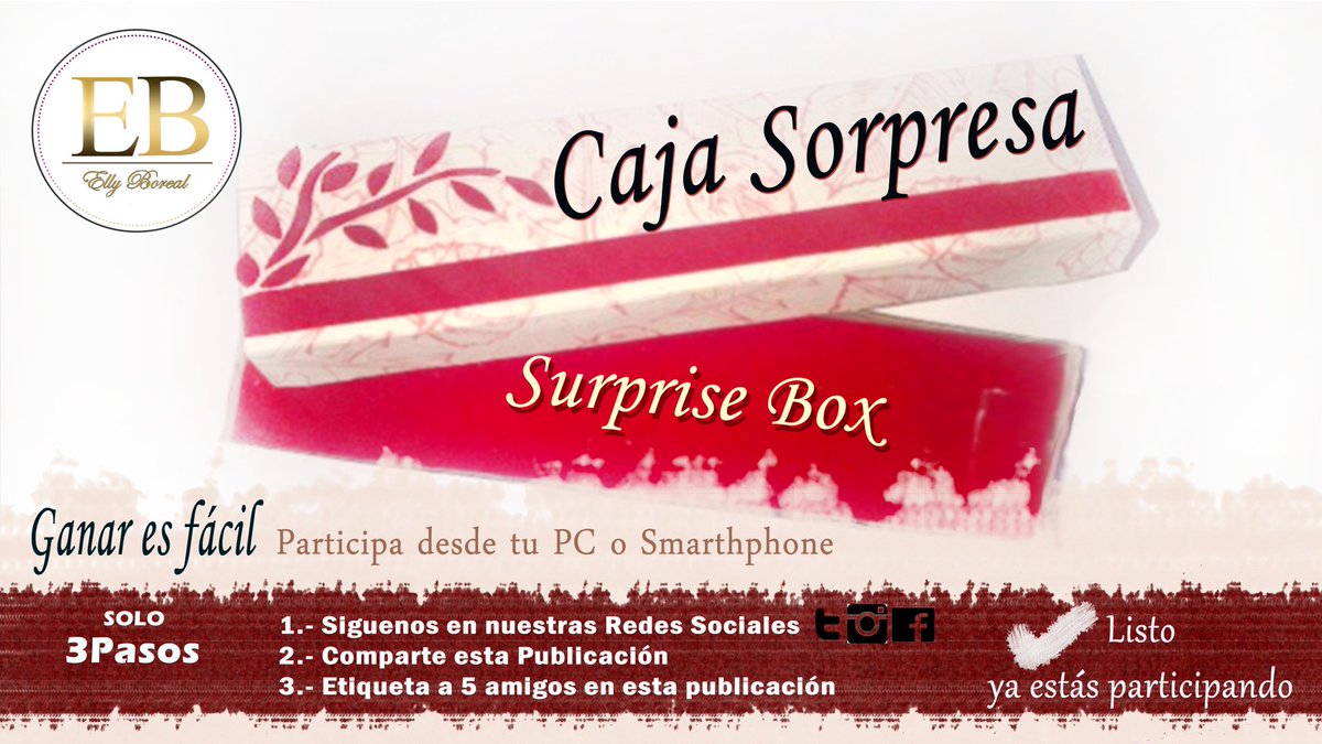 EllyBoreal's tweet photo. Participa y Gana una Caja Sorpresa😎😍 Es muy simple Solo tienes que seguir estos 3 pasos #venezuela #accesorios #regalos #sorteos #Ultimahora https://t.co/MKIkR5quRM