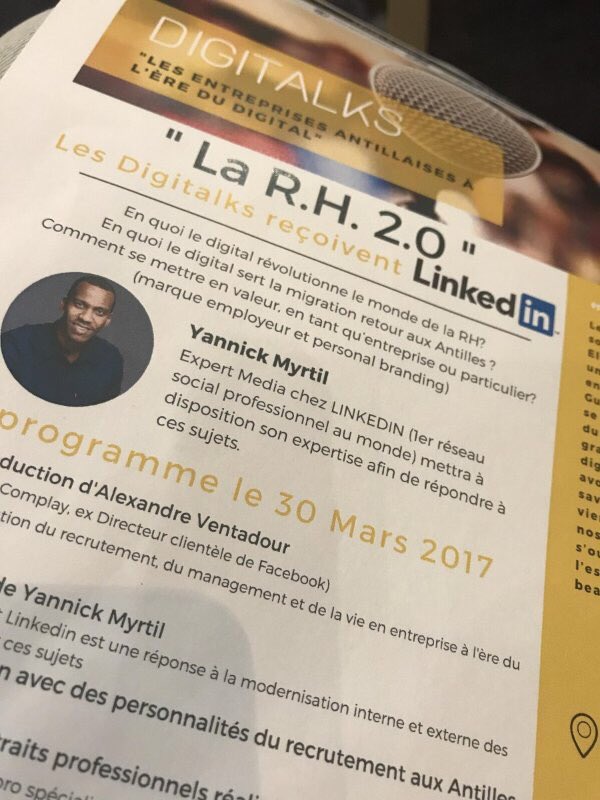 beeceedesign's tweet photo. En 2017, 149800 personnes sont connectées sur Linkedin aux Antilles #Digitalks - @Complayagency @ymyrtil #Martinique #Guadeloupe #Guyane https://t.co/arHuQlBzny