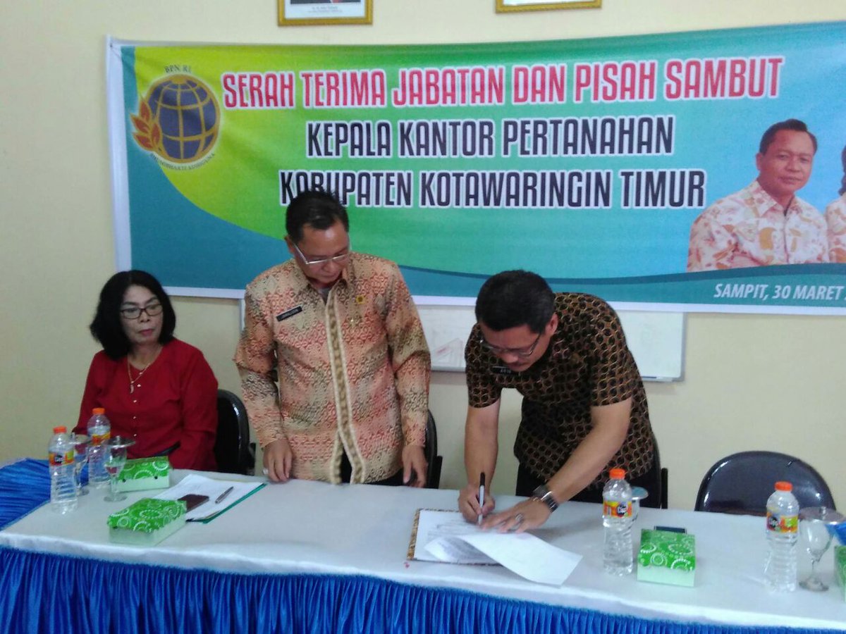 ATR_BPNKOTIM's tweet photo. Sertijab kakantah https://t.co/ISJ1vvVPcG
