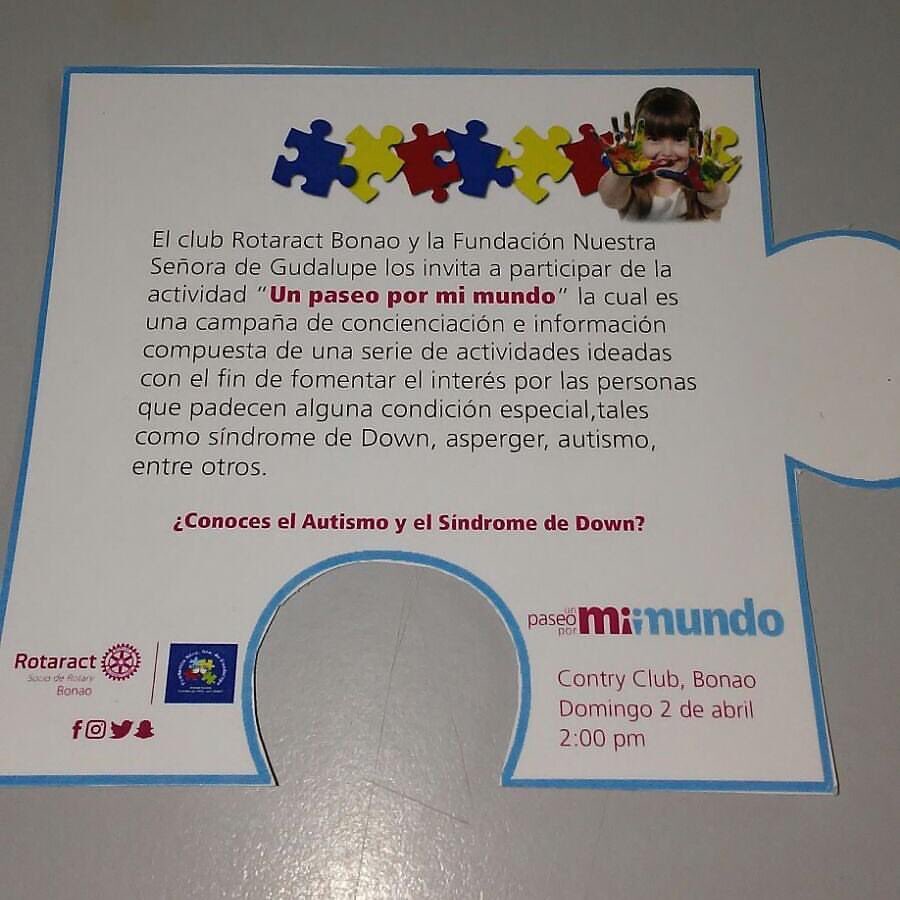 RotaractBonao's tweet photo. Acompáñanos el próximo domingo 2 de abril a las 2 pm a la celebración de nuestra tradicional actividad #UnPaseoPorMiMundo 💙⚡️🎈💪🏽 #SomosSúper https://t.co/Pv1X4ja199