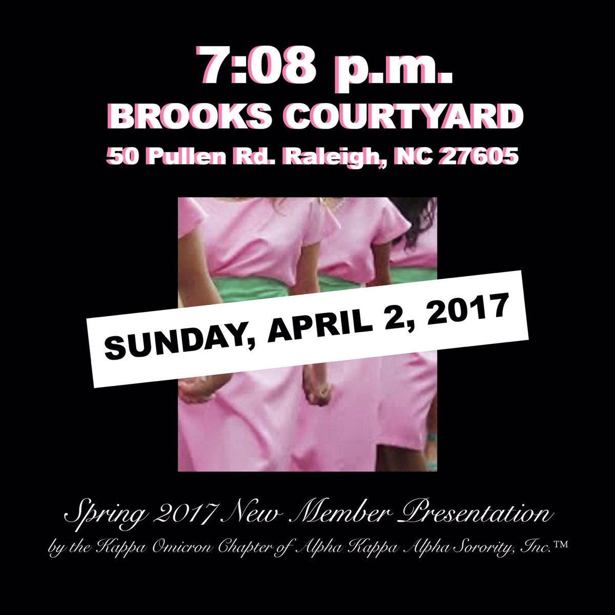 Join us on Sunday, April 2 at Brooks Hall Courtyard at 7:08 pm. Skee you there! 💕💚