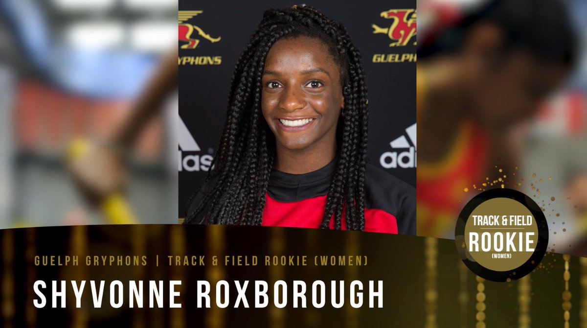 guelph_gryphons's tweet photo. Congrats to our Track &amp; Field Yearly Award Winners. 
Women's Rookie Shyvonne Roxborough &amp; MVP Ashley Connell! 
#GryphonsAB2017 https://t.co/vFlj1dfHQh