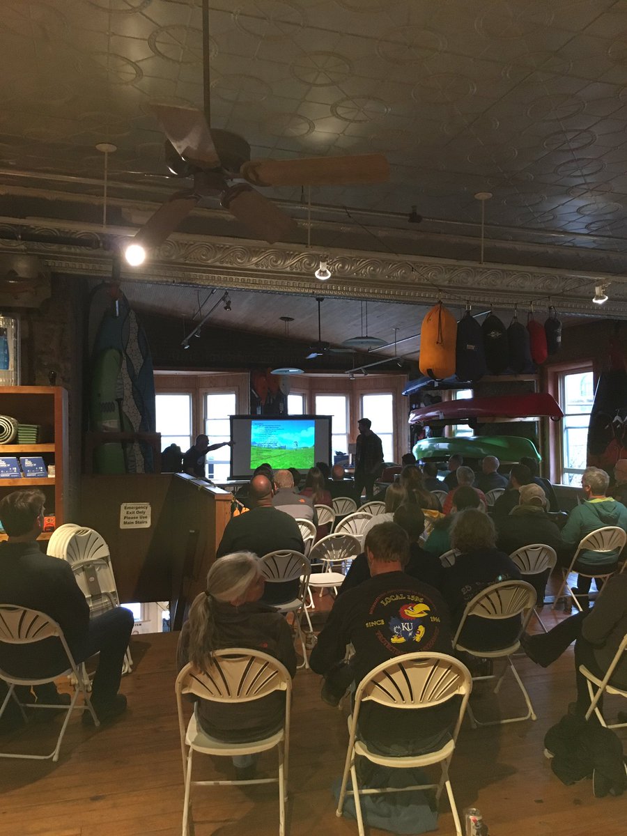 The_Parsonian's tweet photo. Sunflower's first Backpacking clinic. #getoutside #sunfloweroutdoorandbike https://t.co/ZDOI23TH3Y
