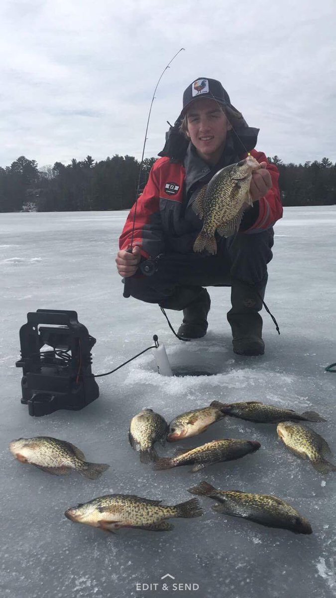 Sammy laid the smack down  on some big crappies this morning!