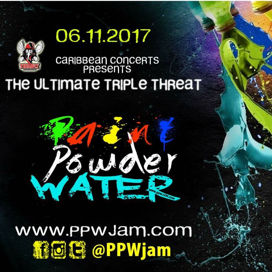 CaribeanConcert's tweet photo. LIMITED advanced tickets remaining get YOURS NOW !! PPWJAM June 11, 12-6pm #Paint #Powder #Water #Jam #PPWJAM #TriniFly #June #JouvertFete https://t.co/zSa3RbAk9g