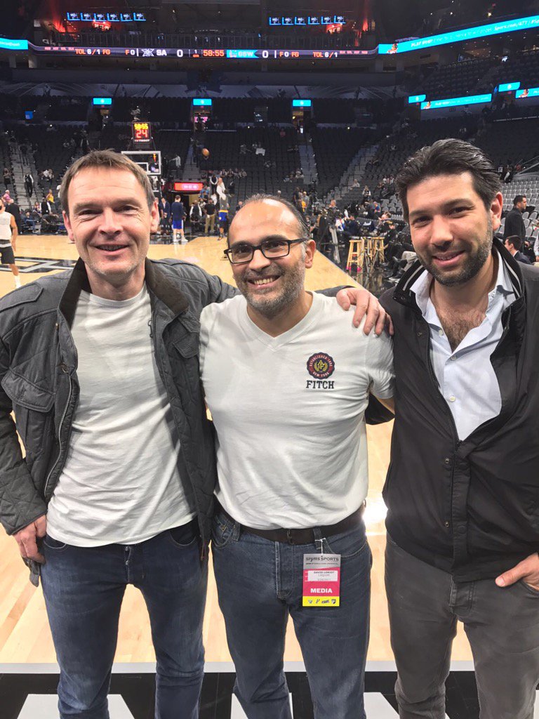 Toujours un plaisir de croiser notre ami <a href="/david_loriot/">LORIOT David</a> ! <a href="/lequipemagazine/">lequipemagazine</a> <a href="/nlachm5/">Neal Lachmany</a> <a href="/spurs/">San Antonio Spurs</a>