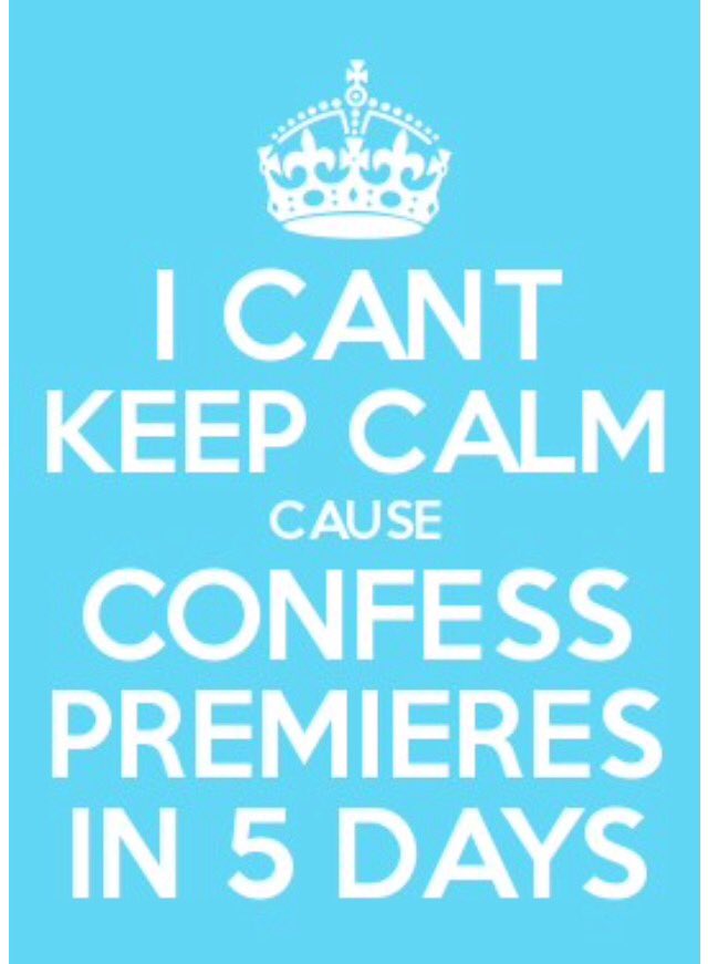 RyanCooperIT's tweet photo. I'm not thinking about #ConfessShow and making a big deal out of it. Nope. I mean, there are
ONLY
5
DAYS
LEFT

See? I'm perfectly fine. https://t.co/k9bR3Sn4Eb