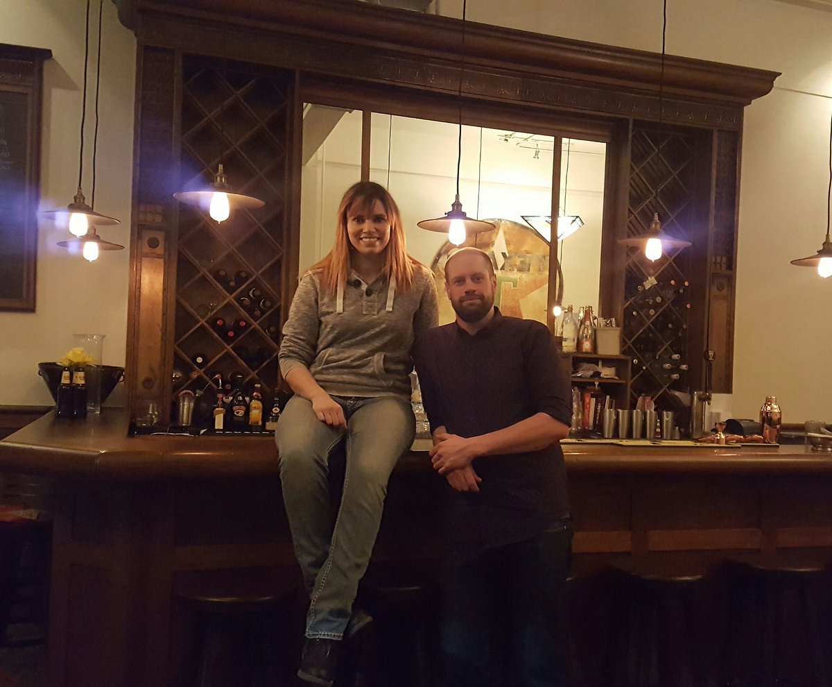 At the Plowshare Diner with owner, David, shooting this #historic original bar. I'm in love with the place #local #yyc #yycfood #photography