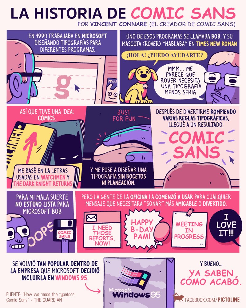 plataformafde's tweet photo. Es la tipografía más amada La más odiada Y sí, la más USADA Su creador nos cuenta cómo Comic Sans llegó al mundo 👇 https://t.co/F3rk7Xmtkt
