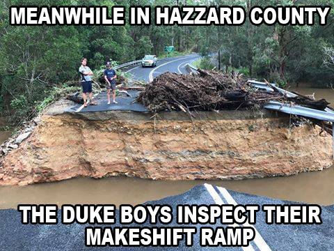 RustyPinball's tweet image. Ex Tropical Cyclone Debbie has left her mark on the #GoldCoast #Queensland This near Springbrook. #TCDebbie #weather #QldFloods #qldweather