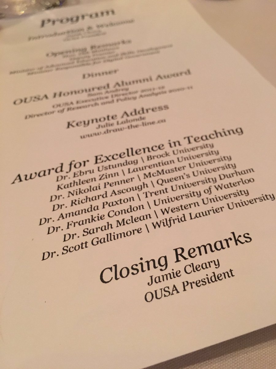 OUSAhome's tweet photo. Congratulations to all recipients of OUSA's Award for Excellence in Teaching 🏆You are admired by your students. #onpse #PiHED https://t.co/GJndzcWDMM