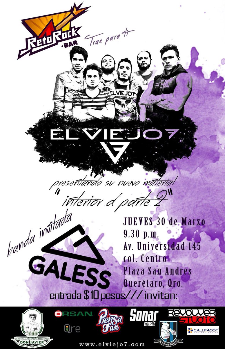 ReloadQro's tweet photo. #Reloaders hoy tenemos cita en el @RetoRockBar que @elviejo7oficial presentará nuevo material, no se lo pueden perder! #lapurasabrosura https://t.co/Ld22WbXcp9
