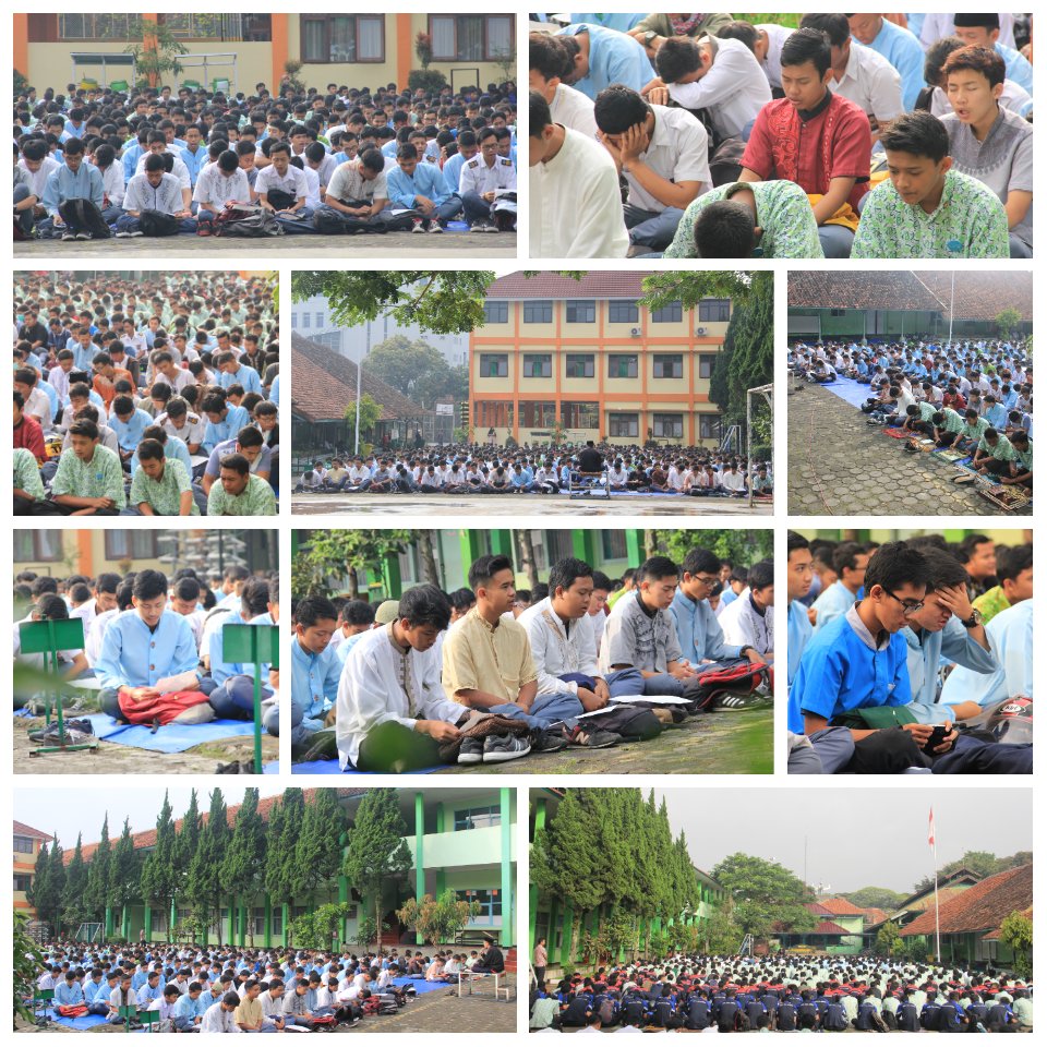 Vhs2bandung's tweet photo. Pelaksaan Istigosah dan doa bersama sebelum menghadapi UNBK 2017 https://t.co/4SfqtrB35L