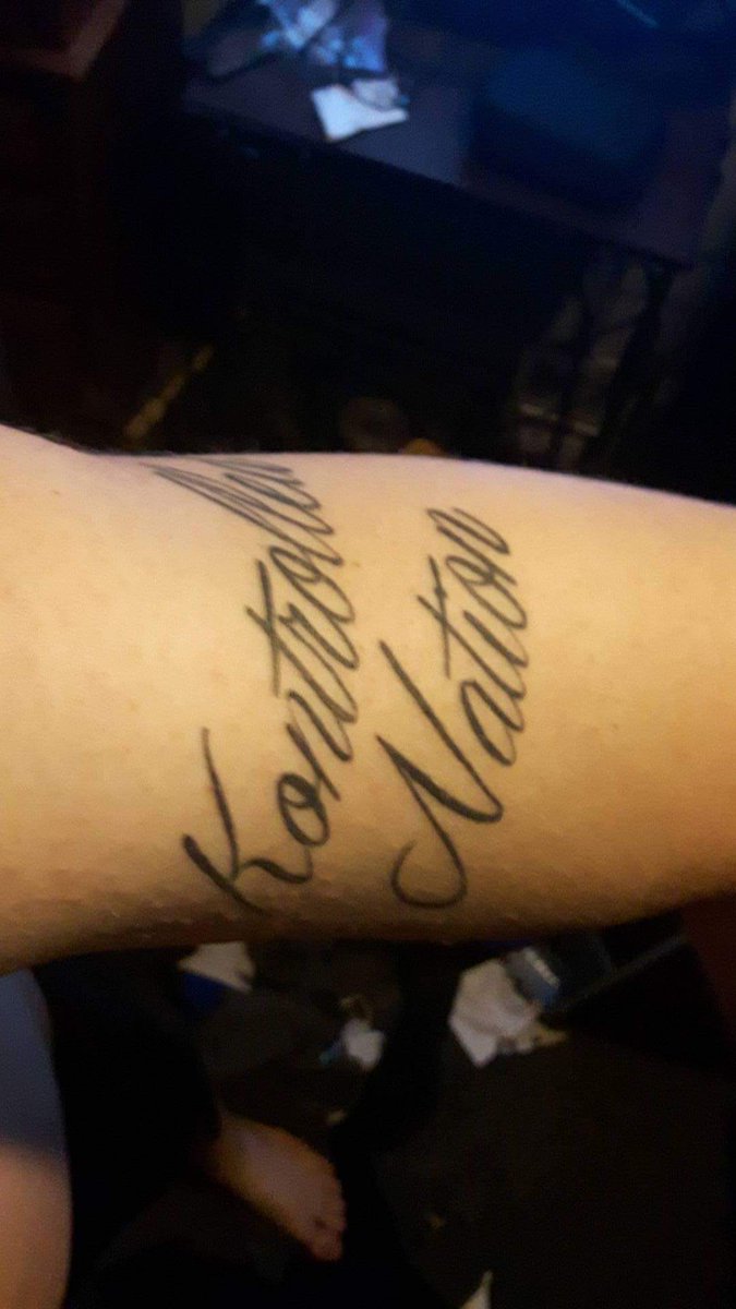 DialUpConnect's tweet photo. Kontrolled Nation tattoo #clan #tattoo https://t.co/65BLwl05xT