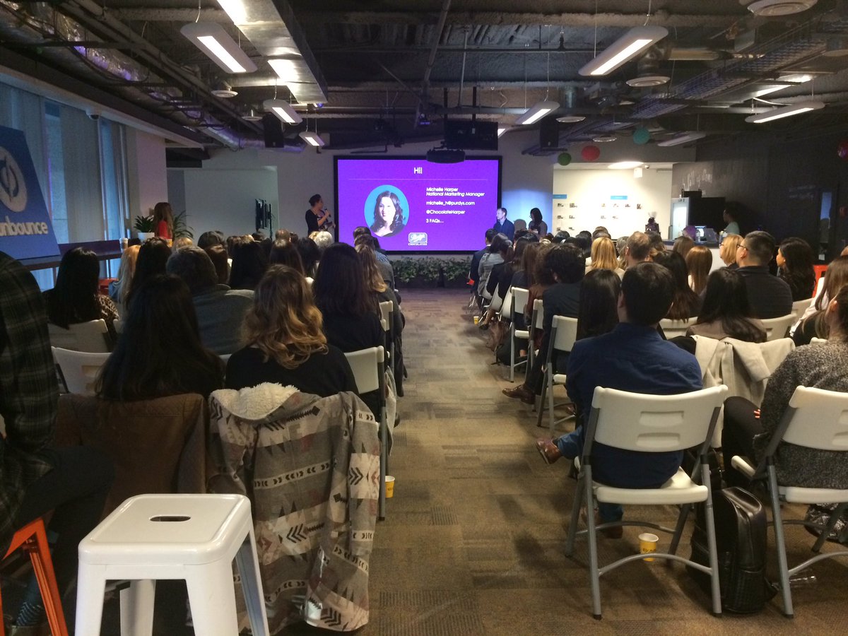 Rrumanaa's tweet image. #PurdysChocolate #SpeakerPanel #ExecutiveChallenge #YVRSocial @unbounce!!!