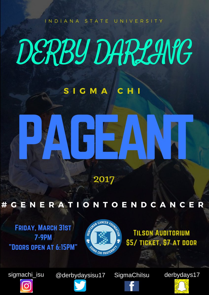 DerbyDaysISU17's tweet photo. It's been a heck of a ride, and we aren't even close to being done! Join us at the 2017 Derby Darling Pageant tomorrow night at 7! #Finish https://t.co/yXr1ESpqHF