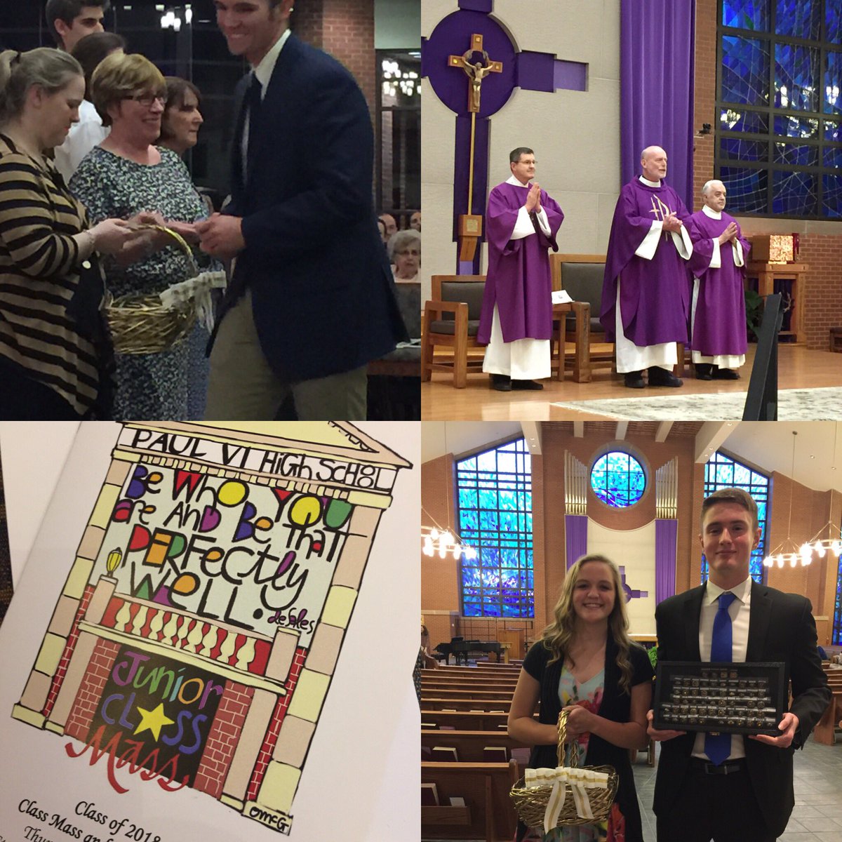 PaulVICatholic's tweet photo. Congratulations #ClassOf2018 #ClassMass #PVIFam #PantherPride Thank you@Fr. Don Heet @OSFSdeSales &amp; St. John Neumann Reston. Always special! https://t.co/c3rb363Gq7
