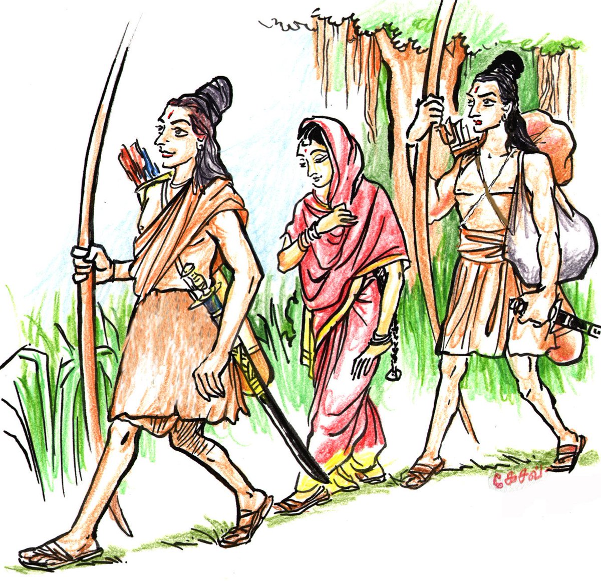 Ramayana Drawing  Glorification of Lord  Facebook