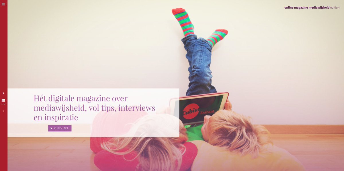 Nieuw: online magazine Mediawijs in het onderwijs - Editie Mediaopvoeding van @cubiss vol interviews en tips bit.ly/2nCsiCl  #MUD17
