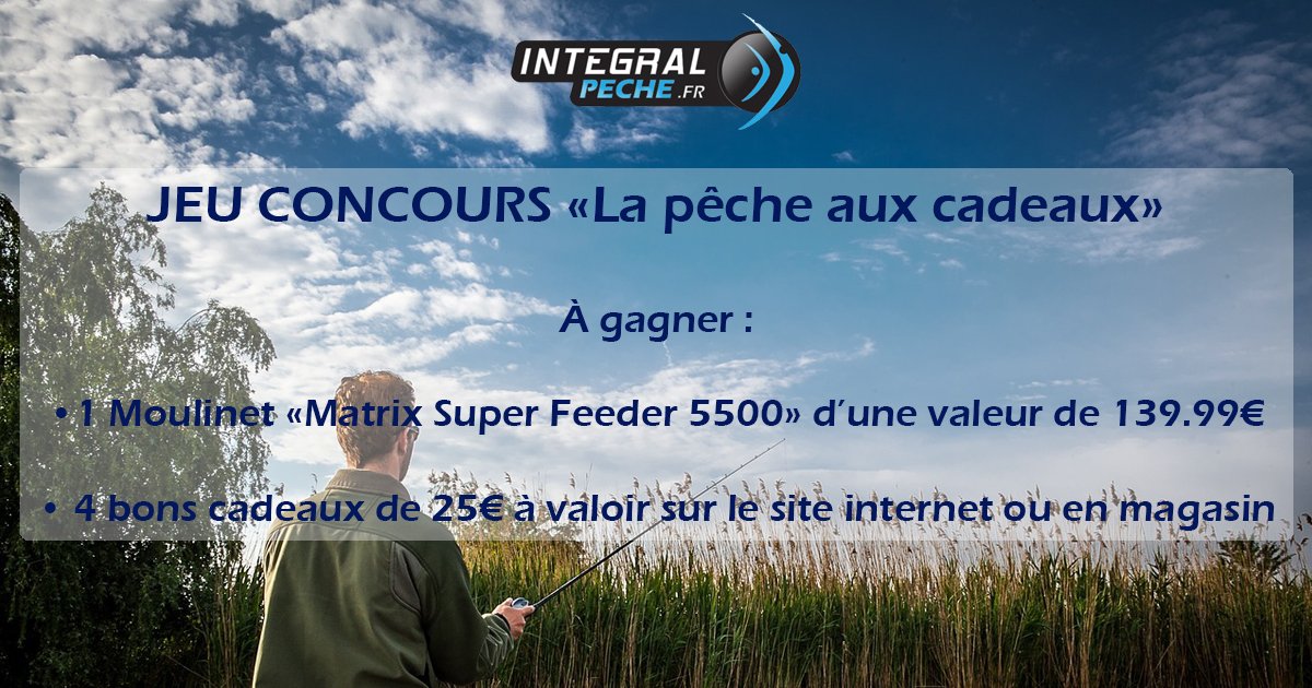 Integralpeche's tweet photo. Tentez votre chance à notre #JeuConcours et remporter un des 5 lots ! #peche https://t.co/WFXQhREtpe https://t.co/aMh1d17F0E